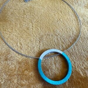 Turquoise Orbit Pendant Necklace